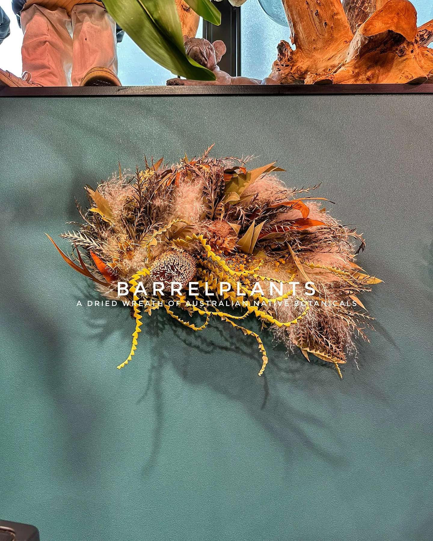 【ホンモノのドライフラワーオブジェ、barrelplants...