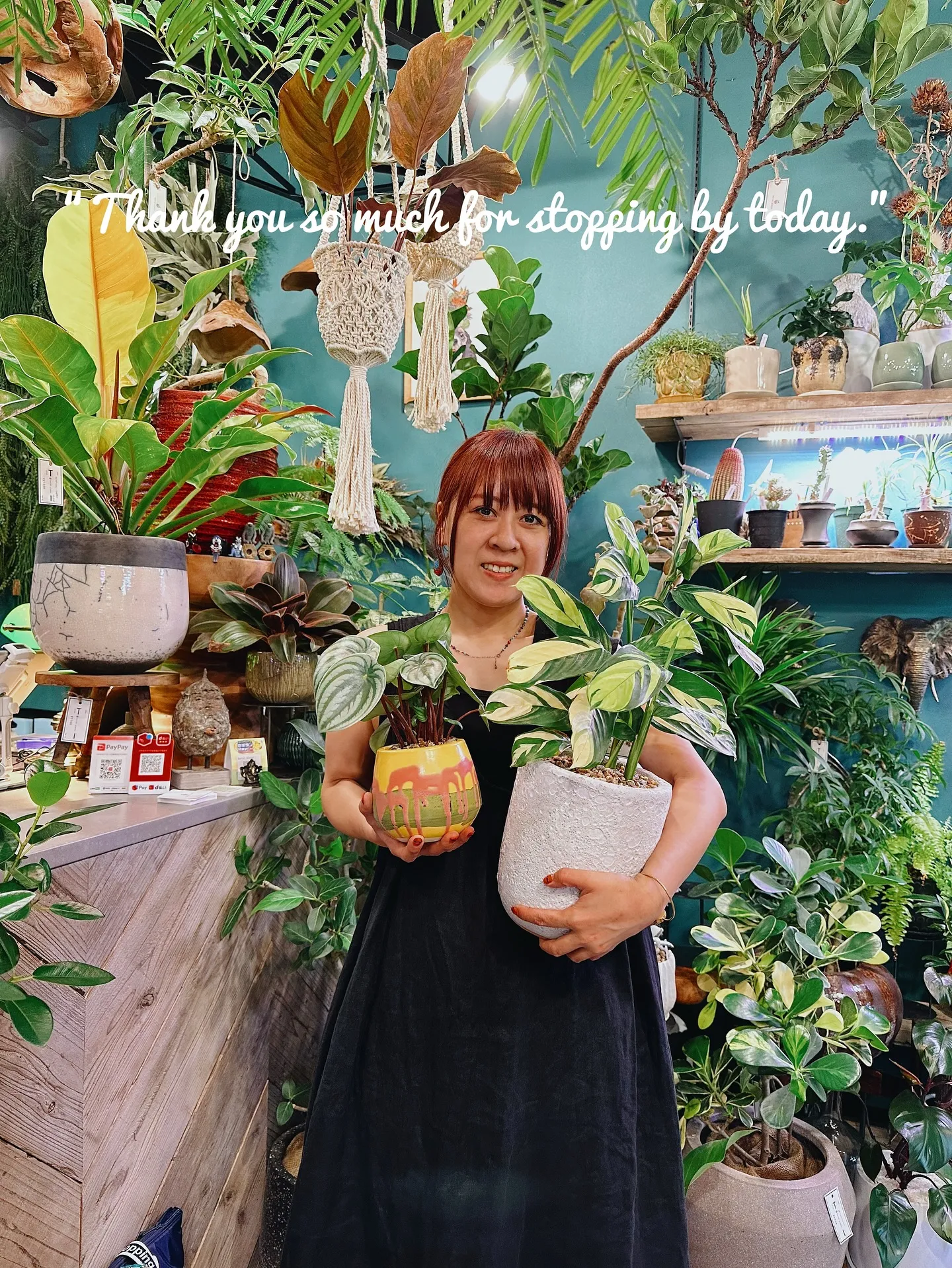 【植え込み完了！たくさんの植物で皆さまのご来店お待ちしており...