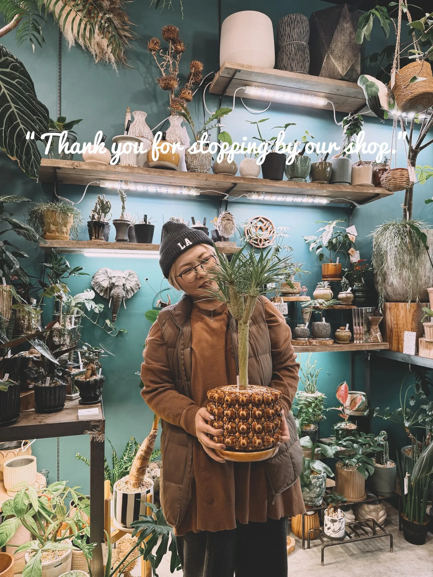 「こだわりの植物に惹かれて、今日もお客様との嬉しい出会いが続...