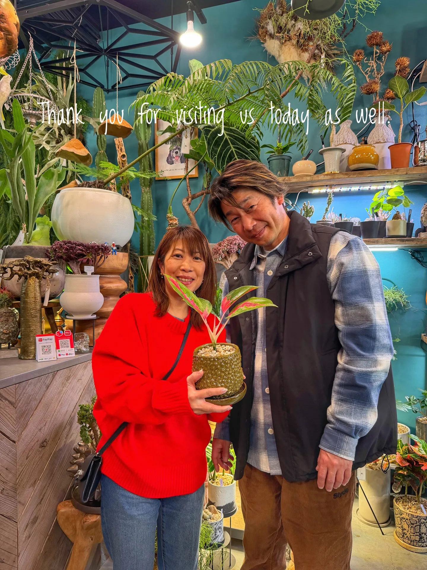 ✨今日も素敵なお客様と、新たな植物たちが仲間入りしました✨
