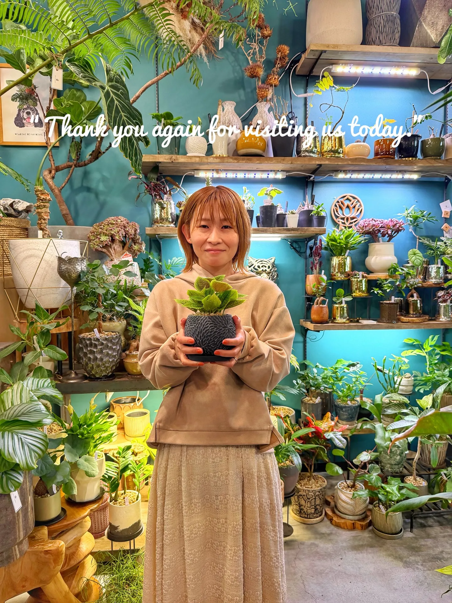 植物に囲まれる特別な時間。