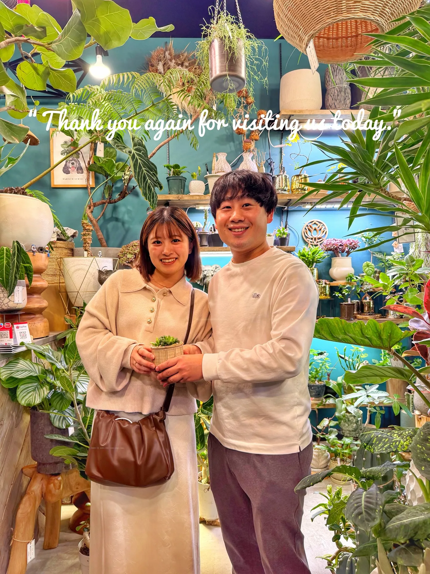 植物に囲まれる特別な時間。