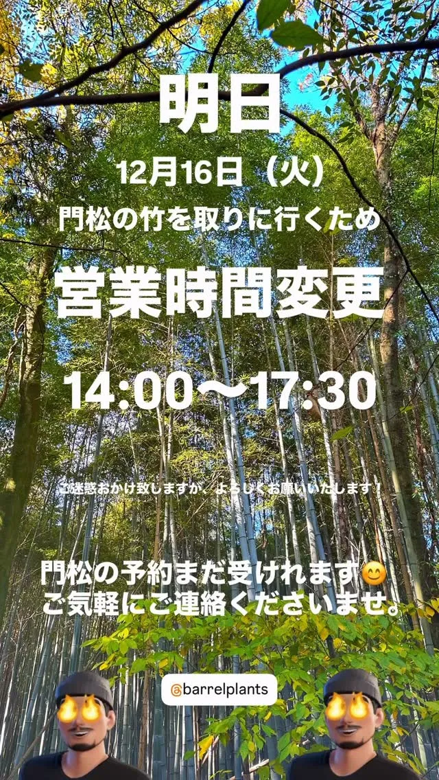 barrelplantsの門松